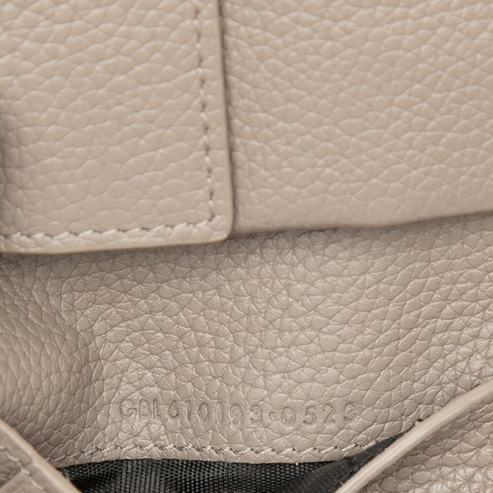 Saint Laurent Tiny Cassandra YSL Logo Bi-fold Wallet 610193 Beige Leather Wom... - Picture 7 of 7